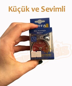 TFA Elektronik Alarmlı Saat (Bordo) - Thumbnail