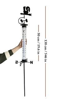 TFA Horoz Rüzgar Güllü Bahçe Termometresi - Thumbnail