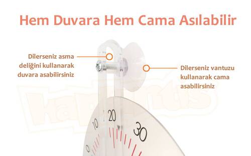 TFA Pencere Termometresi Vantuzlu