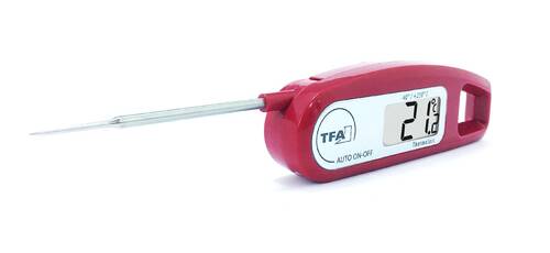 TFA Thermo Jack Katlanır Problu Dijital Termometre Bordo