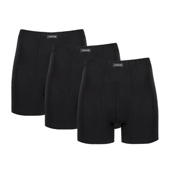 Thermoform - Thermoform Men's 95% Bamboo Boxer Brief 3-Pack Soft and Breathable Underwear Black