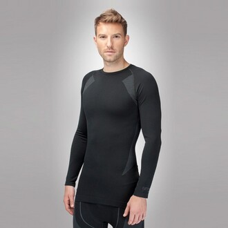 Thermoform - Thermoform Extreme Erkek Seamless Termal Sweatshirt Siyah