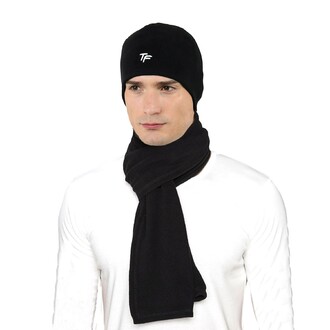 Thermoform - Thermoform Polar Unisex Bere-Atkı Seti Siyah