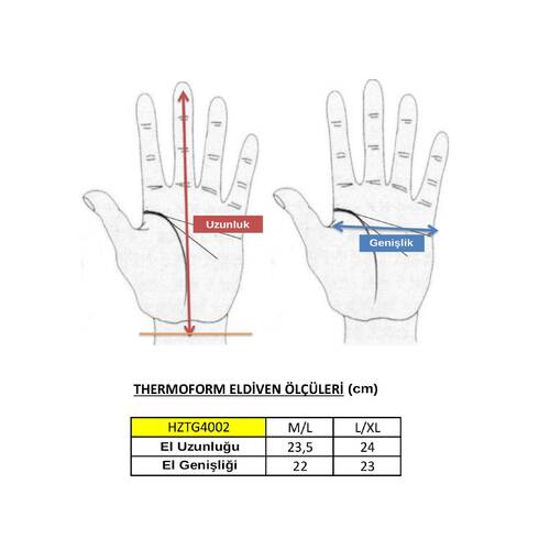 Thermoform Polar Unisex Eldiven-Atkı Seti Siyah