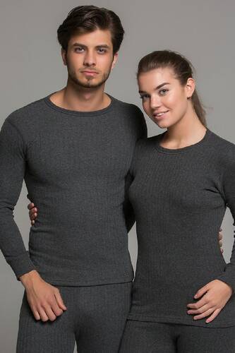 Thermoform Soft Unisex Uzun Kol Fanila Antrasit