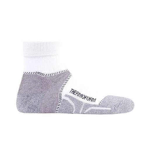 Thermoform Unisex Walking Patik Çorap Beyaz 3'lü Paket