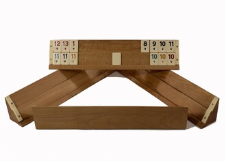 Tuana Game - Tuana Game Masif Natural Wooden Rummikub Set Brown