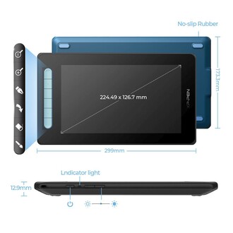 XP-Pen Artist 10 2nd Generation Grafik Ekran Tablet Mavi - Thumbnail