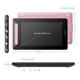 XP-Pen Artist 10 2nd Generation Grafik Ekran Tablet Pembe - Thumbnail