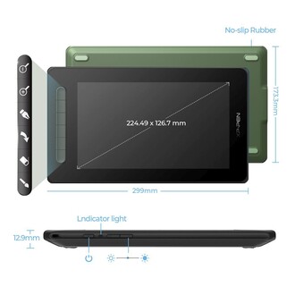 XP-Pen Artist 10 2nd Generation Grafik Ekran Tablet Yeşil - Thumbnail