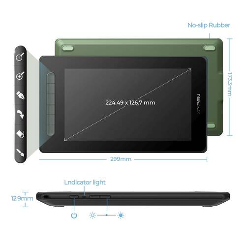 XP-Pen Artist 10 2nd Generation Grafik Ekran Tablet Yeşil