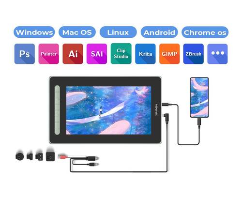 XP-Pen Artist 12 2nd Generation Grafik Ekran Tablet Yeşil