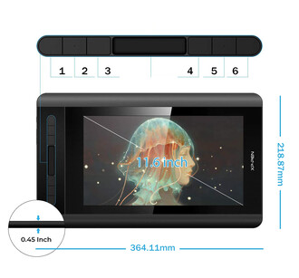 XP-Pen Artist 12 Grafik Ekran Tablet - Thumbnail