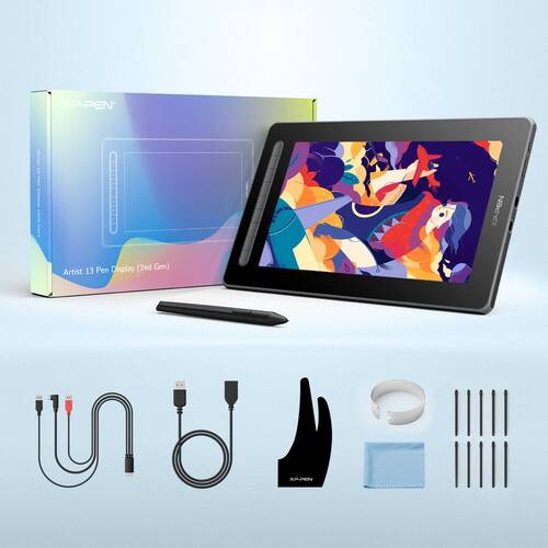 XP-Pen Artist 13 2nd Generation Grafik Ekran Tablet Siyah