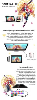 XP-Pen Artist 13.3 Pro Grafik Ekran Tablet- AÇIK AMBALAJ - Thumbnail