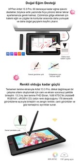 XP-Pen Artist 13.3 Pro Grafik Ekran Tablet- AÇIK AMBALAJ - Thumbnail