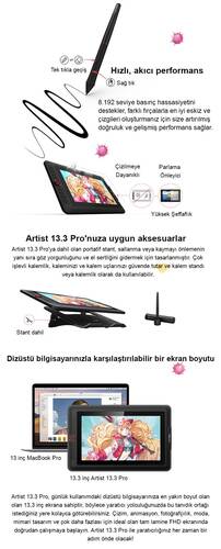 XP-Pen Artist 13.3 Pro Grafik Ekran Tablet- AÇIK AMBALAJ