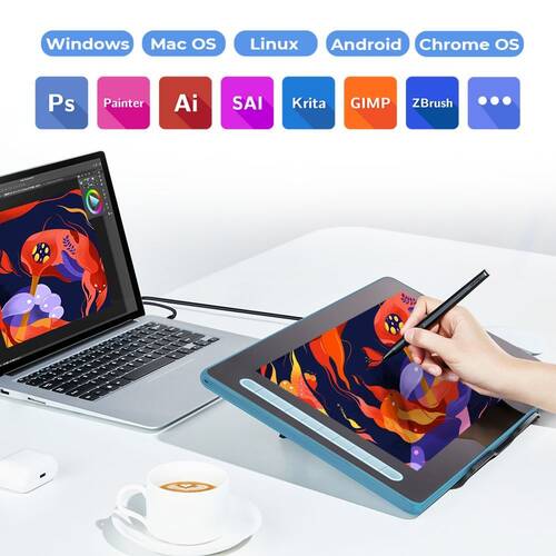 XP-Pen Artist 16 2nd Generation Grafik Ekran Tablet Mavi