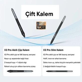 XP-Pen Artist 24 Pro Gen 2 Grafik Ekran Tablet 165Hz Lamine Ekran 16k Basınç Dual X3 Styli - Thumbnail