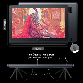 XP-Pen Artist Pro 19 Gen 2 4K Çözünürlük Grafik Ekran Tablet Dual 16K - Thumbnail