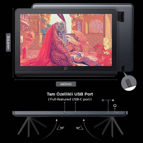 XP-Pen Artist Pro 19 Gen 2 4K Çözünürlük Grafik Ekran Tablet Dual 16K