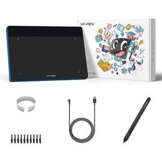 XP-Pen Deco Fun L Grafik Tablet Mavi - Thumbnail