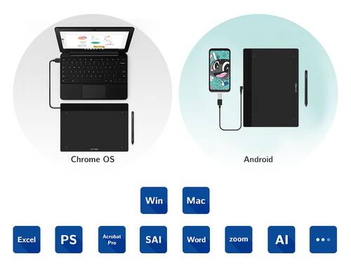 XP-Pen Deco Fun L Grafik Tablet Siyah