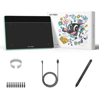 XP-Pen Deco Fun L Grafik Tablet Yeşil - Thumbnail