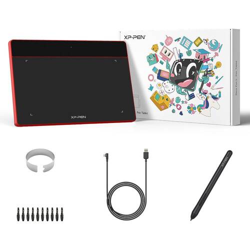 XP-Pen Deco Fun S Grafik Tablet Kırmızı