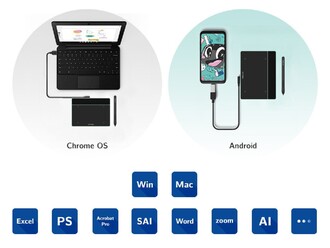 XP-Pen Deco Fun XS Grafik Tablet Yeşil - Thumbnail