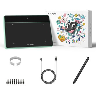 XP-Pen Deco Fun XS Grafik Tablet Yeşil - Thumbnail