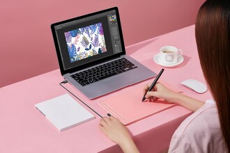 XP-Pen Deco L_PK Grafik Tablet Pembe - Thumbnail