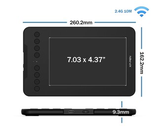 XP-Pen Deco Mini7W Bluetooth Kablosuz Grafik Tablet - Thumbnail