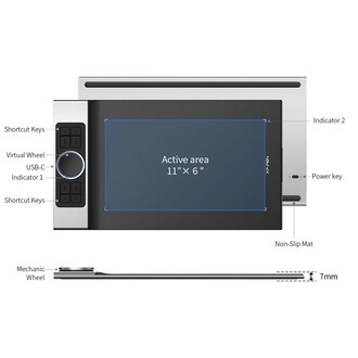 XP-Pen Deco Pro MW Bluetooth Kablosuz Grafik Tablet Medium - Thumbnail